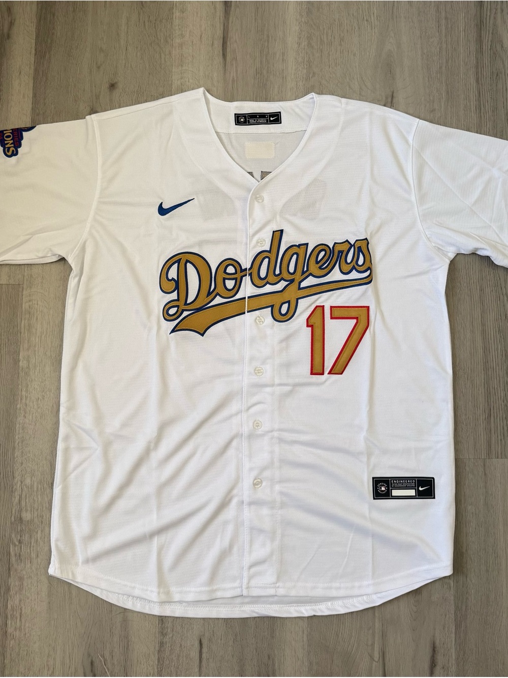 Shohei Ohtani Los Angeles Dodgers World Series Baseball Jersey Adult Large NWT